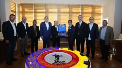 Ziyarette ATSO Yönetim Kurulu Başkanı Hüsnü Serteser, Meclis Başkanı Mustafa