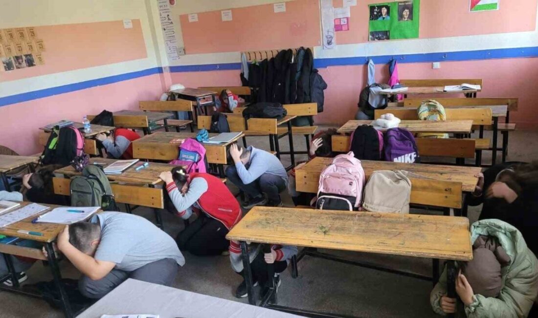 Gerçekleştirilen tatbikatlar ilgili Bolvadin İlçe Milli Eğitim Müdürlüğünden yapılan yazılı