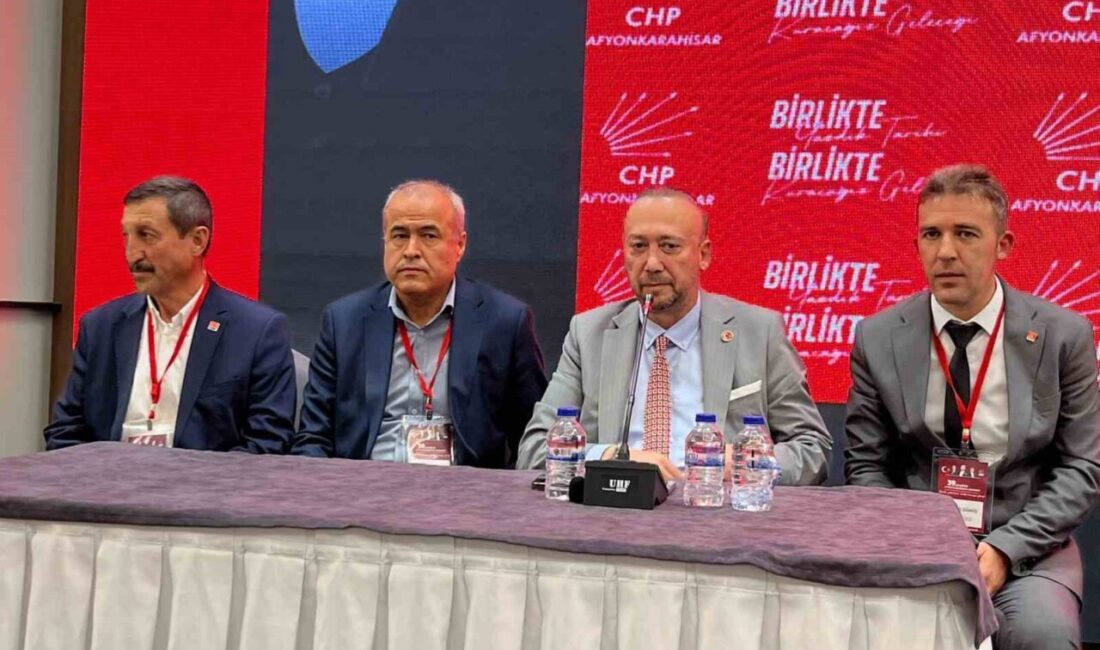 Cumhuriyet Halk Partisi’nin (CHP) Afyonkarahisar 39. İl Kongresinde basın mensuplarının