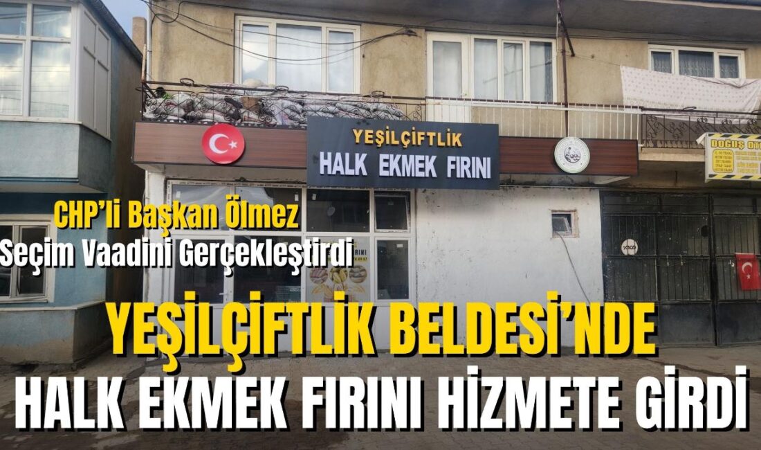 Afyonkarahisar’ın Sultandağı ilçesine bağlı Yeşilçiftlik beldesinde, belediye destekli Halk Ekmek