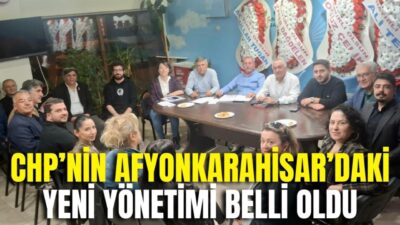 Cumhuriyet Halk Partisi (CHP) Afyonkarahisar İl Başkanlığı, yeni dönemin ilk