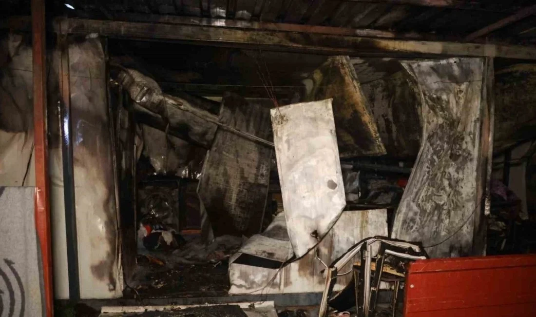 Hatay’ın Antakya ilçesinde depremzedelerin barındığı konteyner kentte çıkan yangın, bir