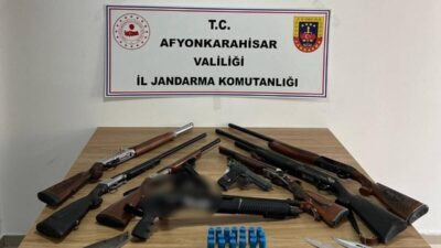 Afyonkarahisar’da jandarma tarafından düğünlerde havaya ateş açan şahıslara yönelik gerçekleştirilen