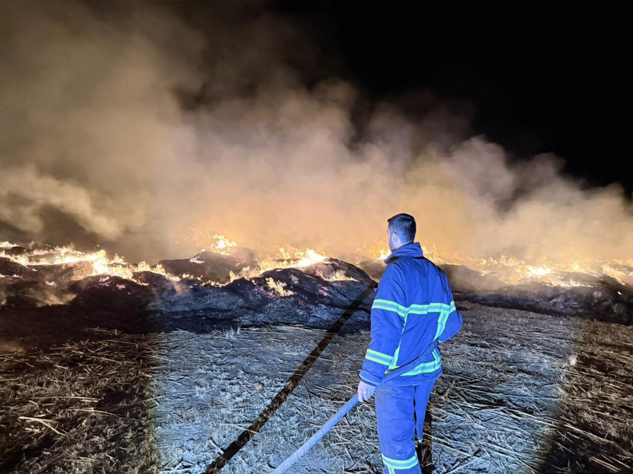 AFYONKARAHİSAR (AA) – Afyonkarahisar'ın Bolvadin ilçesinde Eber Gölü kıyısında biriktirilen