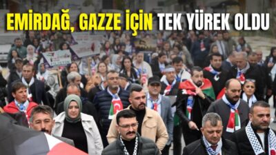 Afyonkarahisar’ın Emirdağ ilçesinde, Gazze’de yaşanan insanlık dramına dikkat çekmek ve