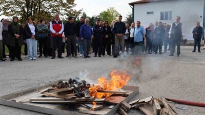 Afyonkarahisar İl Tarım ve Orman Müdürlüğünde yangın ve tahliye tatbikatı