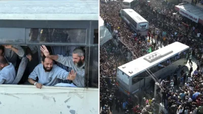 İsrail’in ateşkes anlaşması kapsamında serbest bıraktığı Filistinli esirler, Uluslararası Kızılhaç