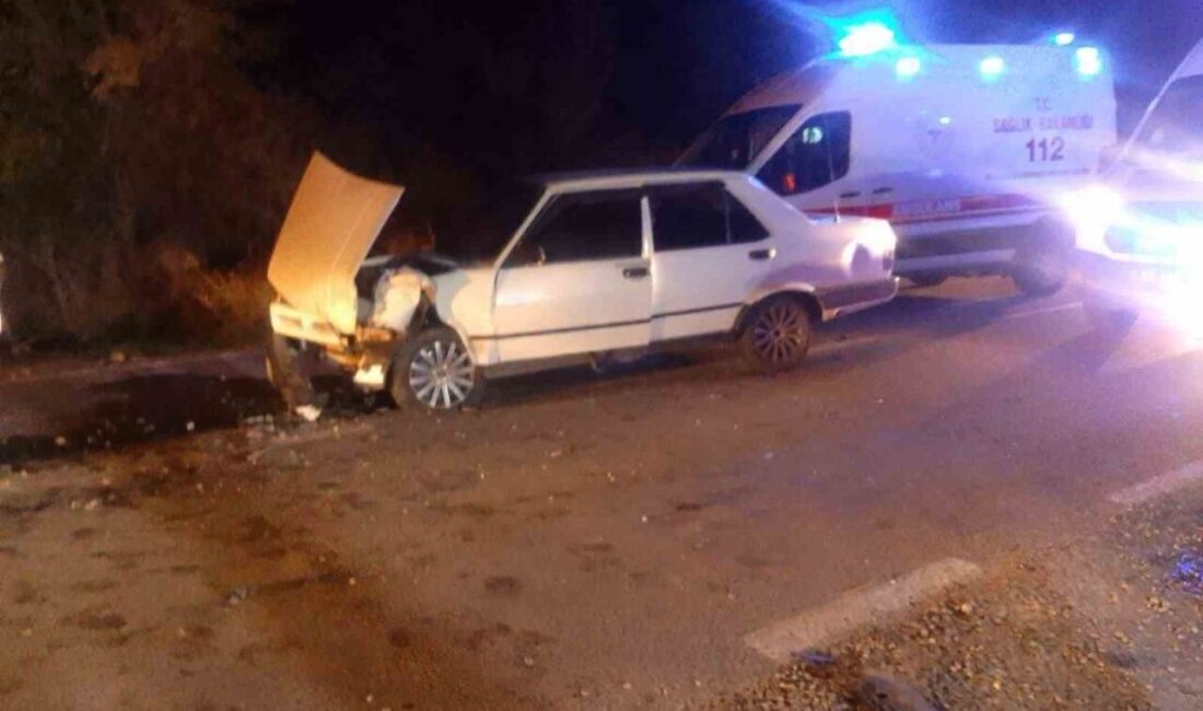 Afyonkarahisar’da iki otomobilin kafa kafaya çarpıştığı kazada 4 çocuk yaralandı.