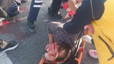 Afyonkarahisar’da aniden önüne çıkan sokak köpeğine çarpmamak için manevra yapan