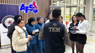 Afyonkarahisar’da polis ekipleri tarafından 17 bin üniversite öğrencisine terörle ve