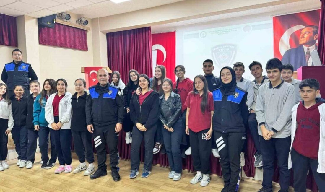 Afyonkarahisar’da polis ekipleri tarafından lise öğrencilerine 112 Acil durum hattının