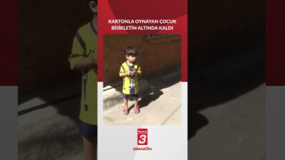 Adana’da 4 yaşındaki bir çocuk, sokakta oyun oynarken üzerine karton