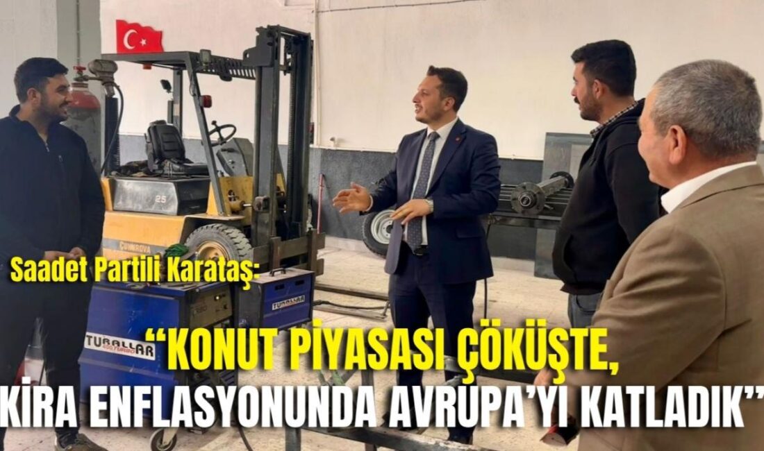 Saadet Partisi Afyonkarahisar İl Başkanı Beytullah Karataş, beraberindeki İl Başkan