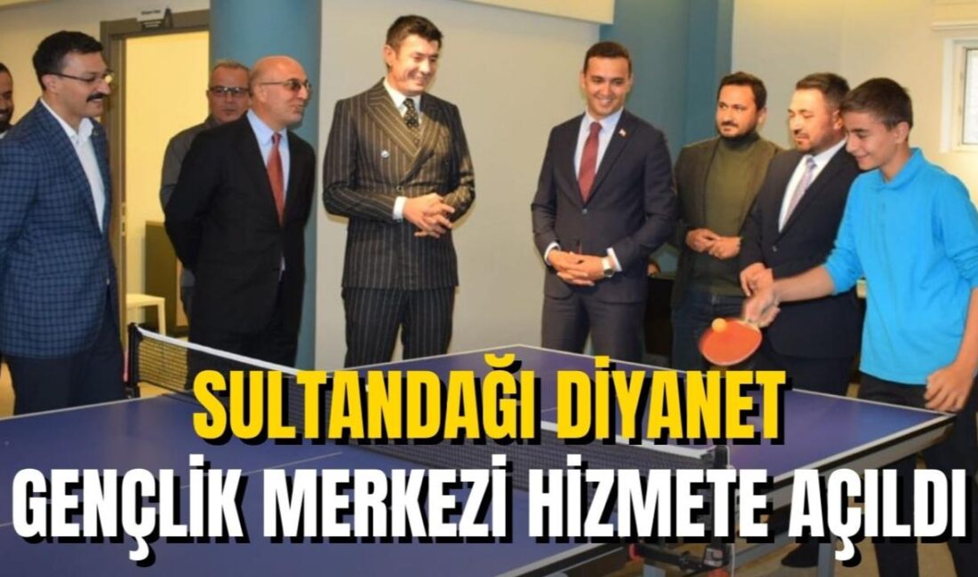 Afyonkarahisar’ın Sultandağı ilçesinde yapımı tamamlanan Diyanet Gençlik Merkezi, düzenlenen törenle