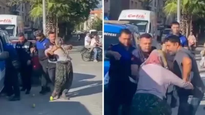 Zabıta ekiplerinin izinsiz tezgah açan yaşlı kadına yönelik muamelesi sosyal medya