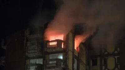 Bosna Hersek’in kuzeydoğusundaki Tuzla kentinde kamuya ait bir huzurevinde yangın