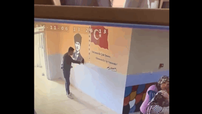 Anasınıfı öğrencisi Cemre KARTAL’ın babası Veli KARTAL kızını okuldan almaya