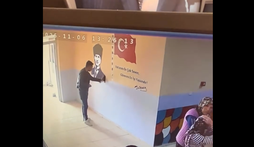 Anasınıfı öğrencisi Cemre KARTAL’ın babası Veli KARTAL kızını okuldan almaya