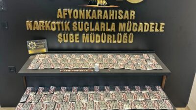 Afyonkarahisar İl Emniyet Müdürlüğü’ne bağlı ekipler, uyuşturucu madde ticaretine karşı