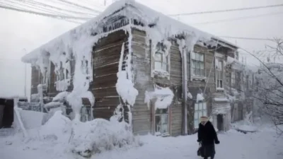 Dünyanın en soğuk yerleşim yerlerinden biri olan bölgede, sıcaklıklar -56
