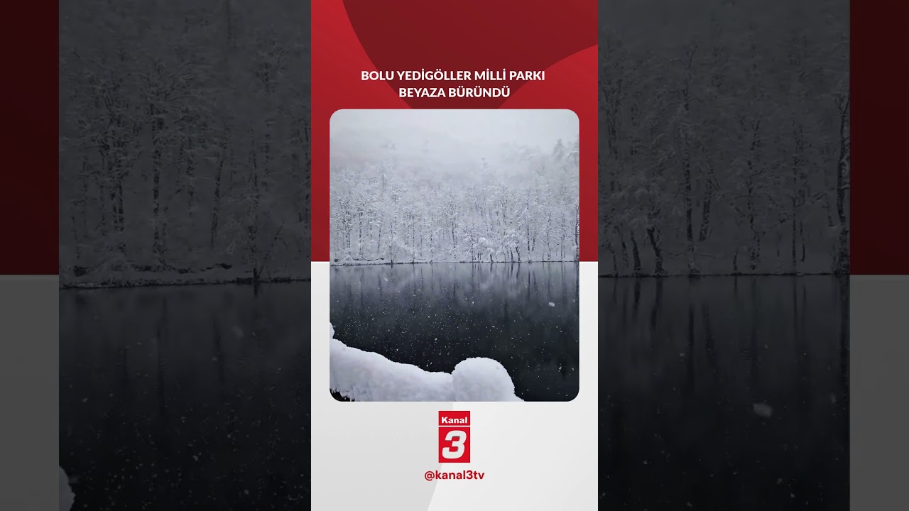 Bolu’da Kartpostallık Kış Manzarası