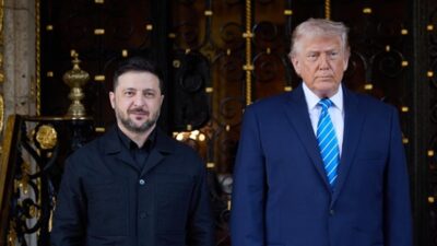 ABD Başkanı Donald Trump, Ukrayna Devlet Başkanı Volodimir Zelenskiy ile