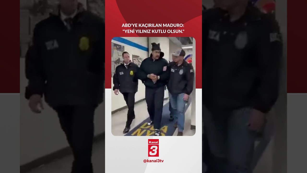ABD’ye kaçırılan Maduro: “Yeni yılınız kutlu olsun.”