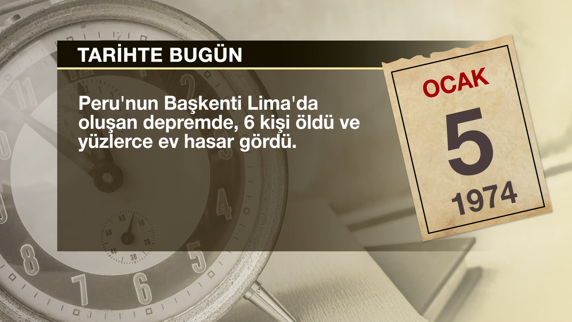 5 OCAK TARİH’TE BUGÜN