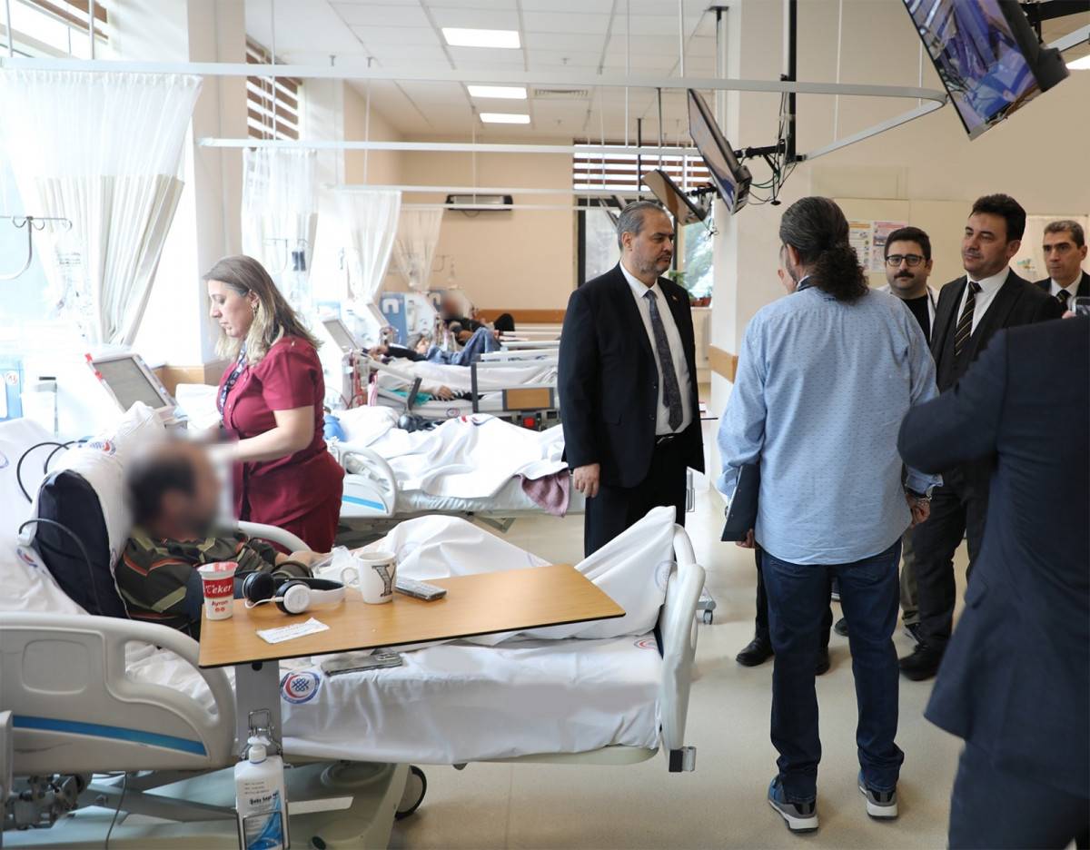 AFSÜ Hastanesi Hemodiyaliz Ünitesi, 7/24 hizmete devam ediyor