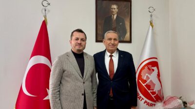 Gerçekleşen ziyarette, Saadet Partisi il heyeti Demokrat Parti İl Başkanlığına