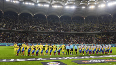 National Arena’da oynanan müsabakanın 19. dakikasında İsmail Yüksek’in kafayla attığı