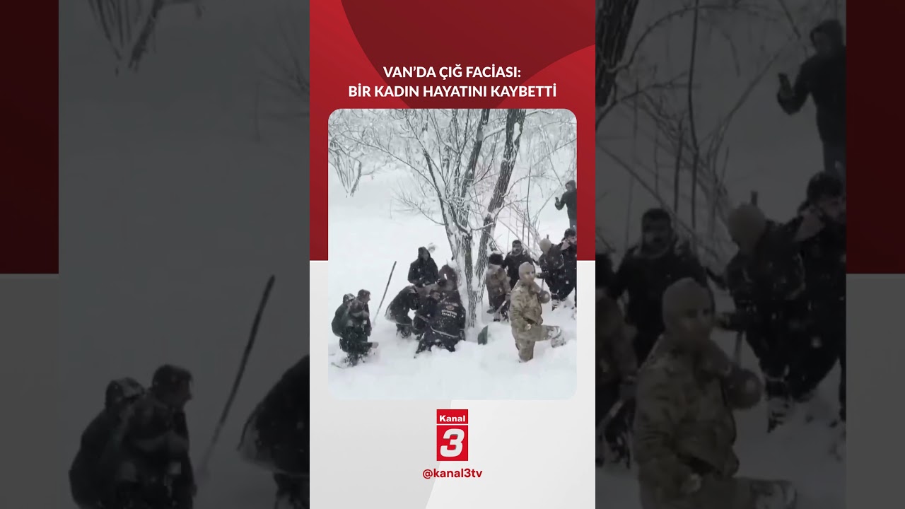 Van’da Çığ Faciası: Bir Kadın Hayatını Kaybetti!