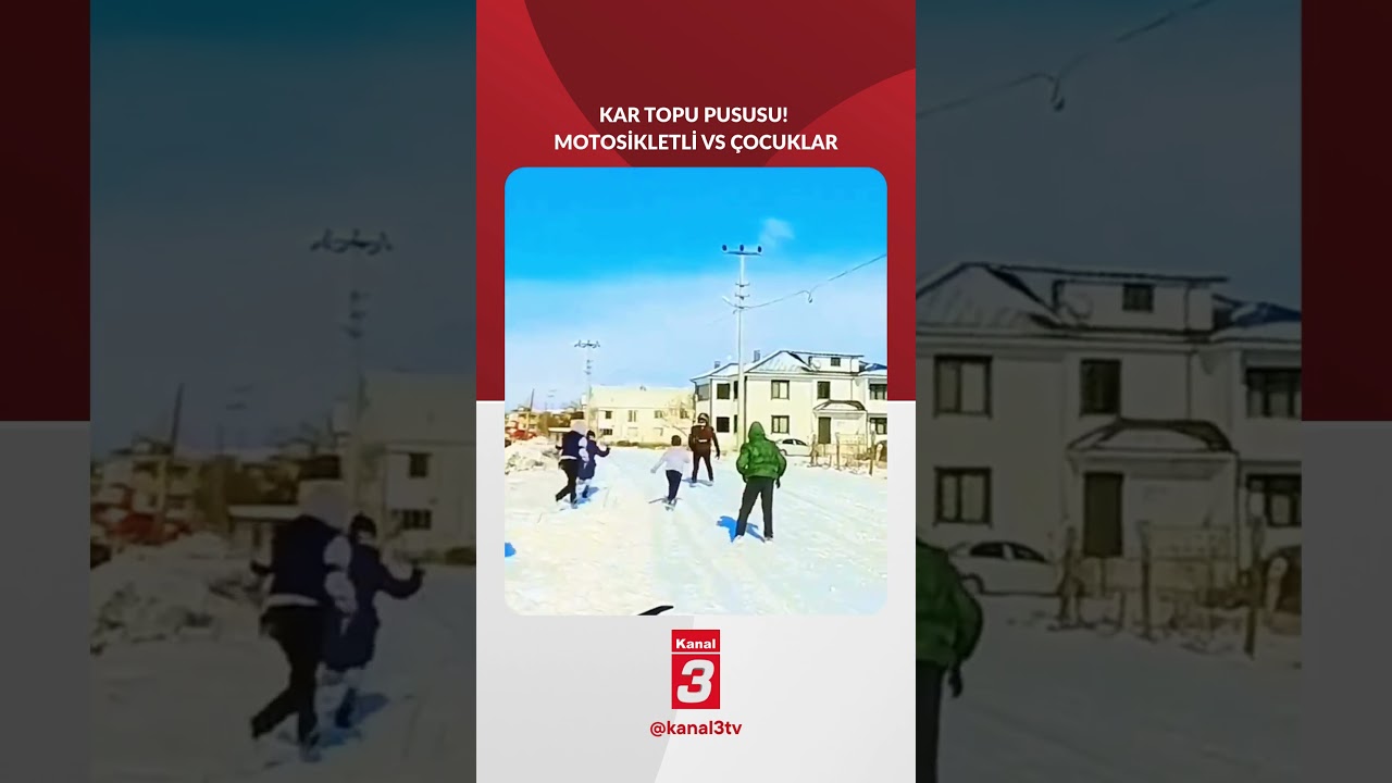 Sokak Ortasında Kar Topu Şenliği!