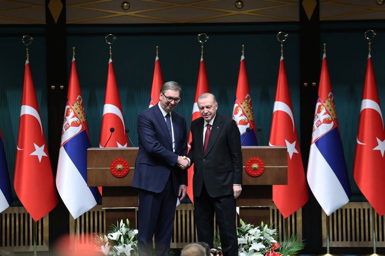 Erdoğan, Sırbistan Cumhurbaşkanı Aleksandar Vucic ile düzenlediği ortak basın toplantısında,