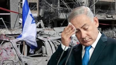 Sokaklar boşaldı binalar yerle bir oldu İran’dan fırlatılan füzelerin isabet