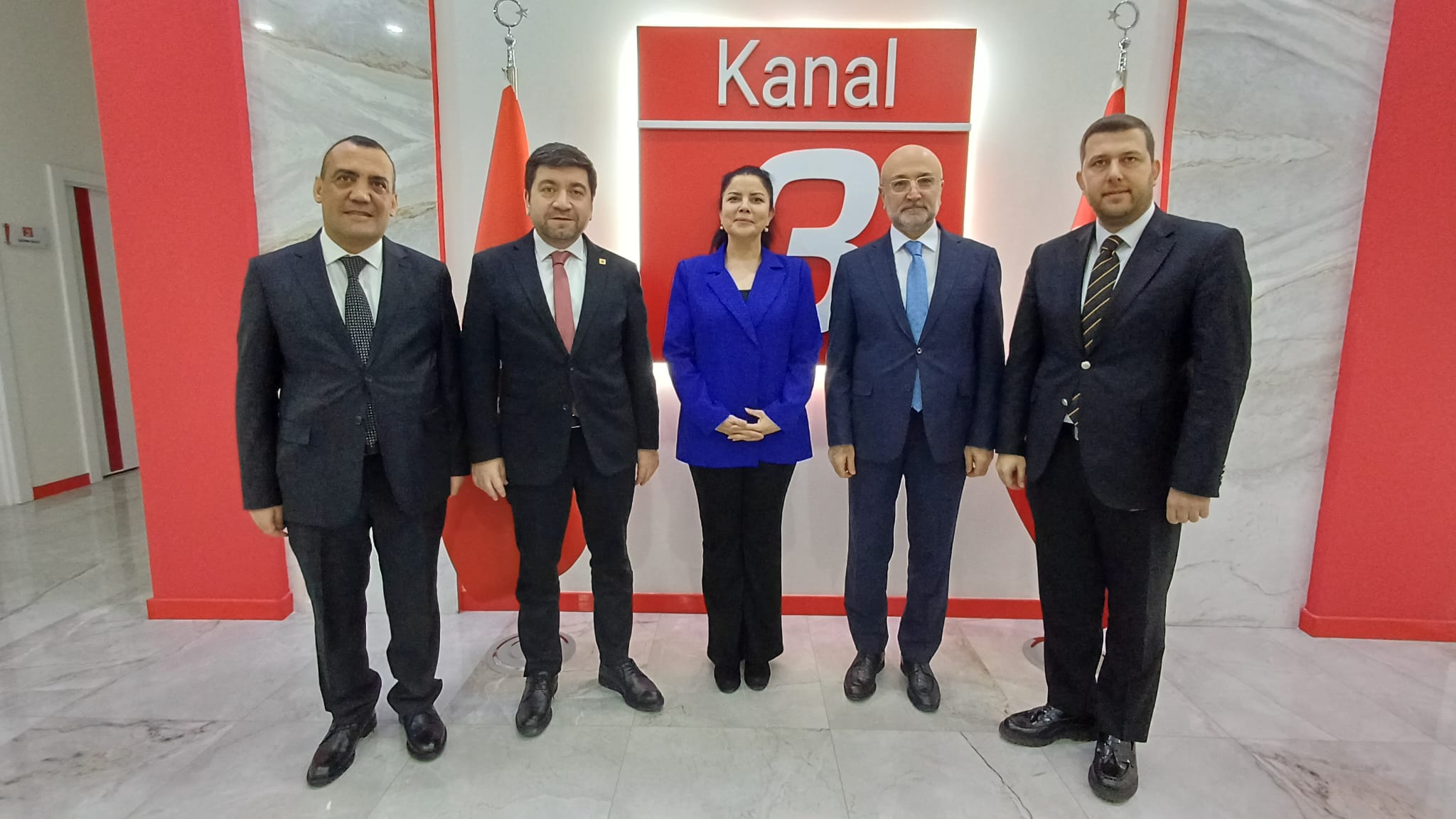 AK Parti heyetinden Kanal 3’e ziyaret