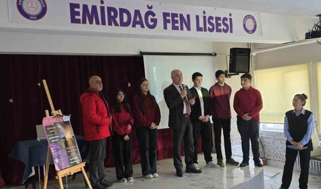 Afyonkarahisar Emirdağ Fen Lisesi’nde ‘Liselerde Bilim Uygulamaları (LBU)’ çerçevesinde sunumu