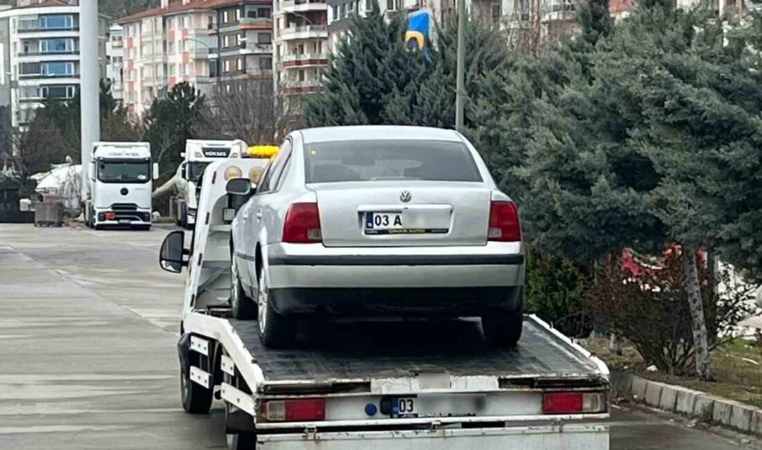 Afyonkarahisar’da kullandığı çekme belgeli araçla polisin ’dur’ ihtarına uymayarak kaçan