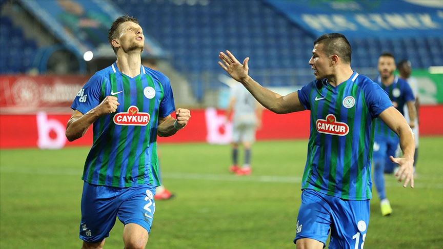 Laçi penaltıdan hata yapmadı Karşılaşmaya baskılı başlayan taraf Çaykur Rizespor