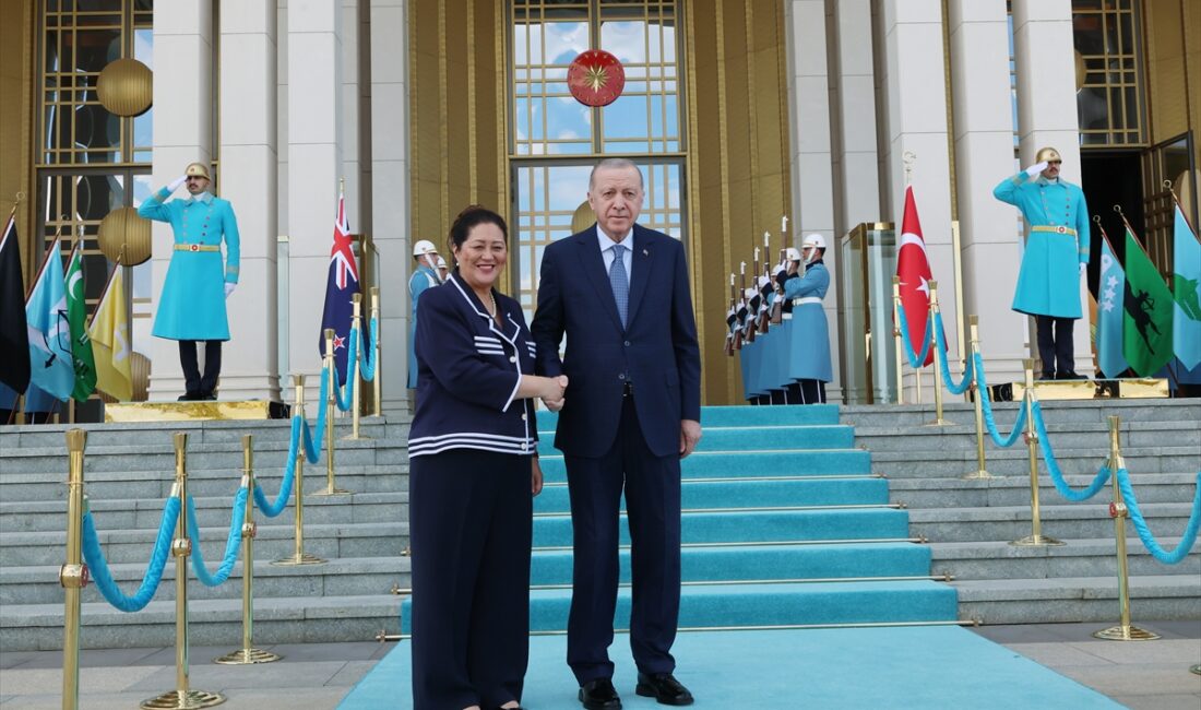 Cumhurbaşkanlığı Külliyesi’ndeki kabul, basına kapalı gerçekleştirildi. Cumhurbaşkanı Erdoğan, Kiro’yu külliyenin