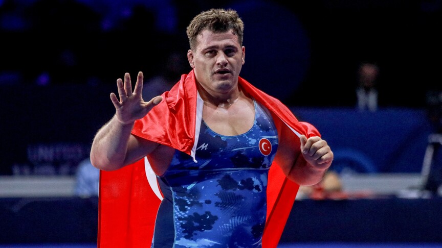Rıza Kayaalp, Arnavutluk’un başkenti Tiran’daki 2026 Avrupa Güreş Şampiyonası’nın ikinci