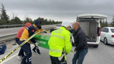 Direksiyon hakimiyetini kaybedince refüje daldı Kaza, Emirdağ ilçesi Topdere Kavşağı