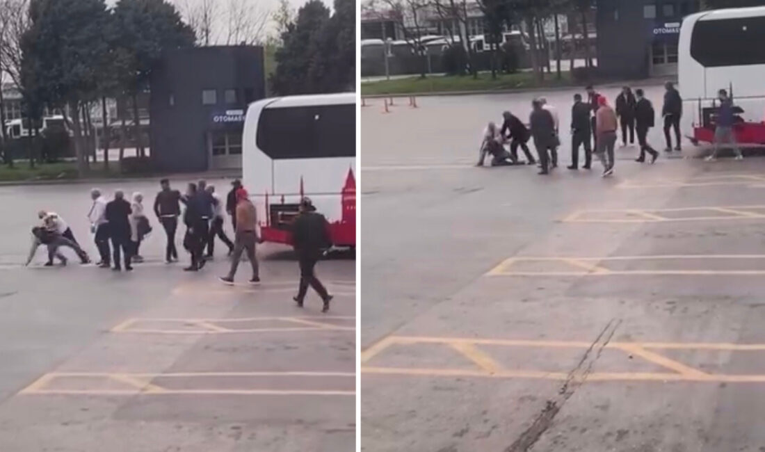 Sözlü tartışma yumruklu kavgaya evrildi İddiaya göre, terminal içerisinde peronlar