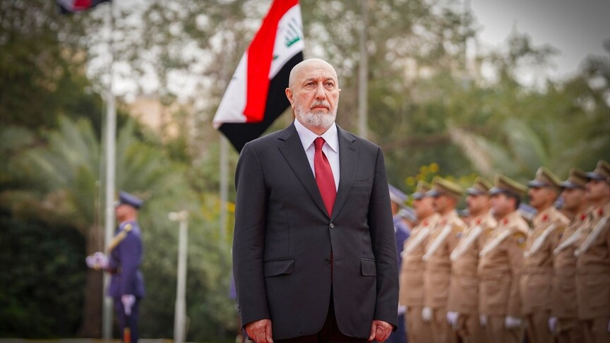 Başkent Bağdat’taki Cumhurbaşkanlığı Sarayı’nda resmi tören düzenlendi. Törende konuşan Amedi,