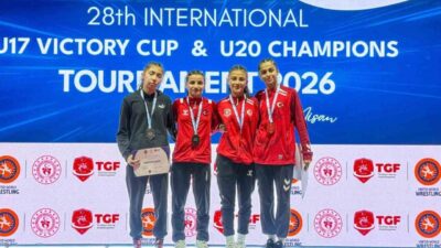 Afyonkarahisarlı sporcular Antalya’daki Uluslararası Güreş Zafer Kupası’nda milli takımı temsil