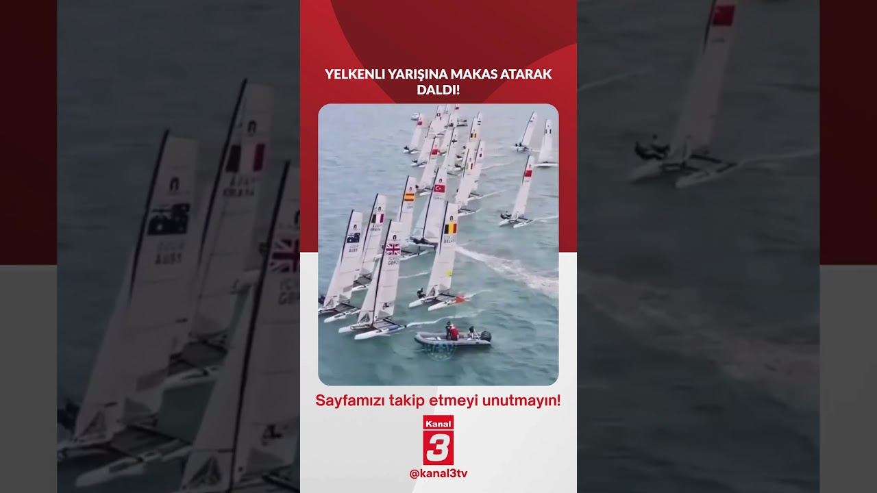 Türk takımı Yelkenli Yarışına Makas atarak Daldı!