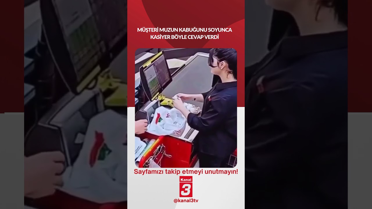 Müşteri muzun kabuğunu soyunca kasiyer böyle cevap verdi!