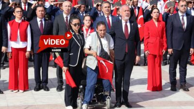Menteşe ilçesinde Cumhuriyet Meydanı’ndaki törende, Gençlik ve Spor İl Müdürü