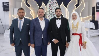 Muhtar Altıkulaç’ın kızının düğününe katıldı Başkan Adnan Öztaş’ın ilk durağı,