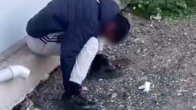 Görüntüler üzerine ekipler harekete geçti İlçe merkezinde uyuşturucu madde kullanarak